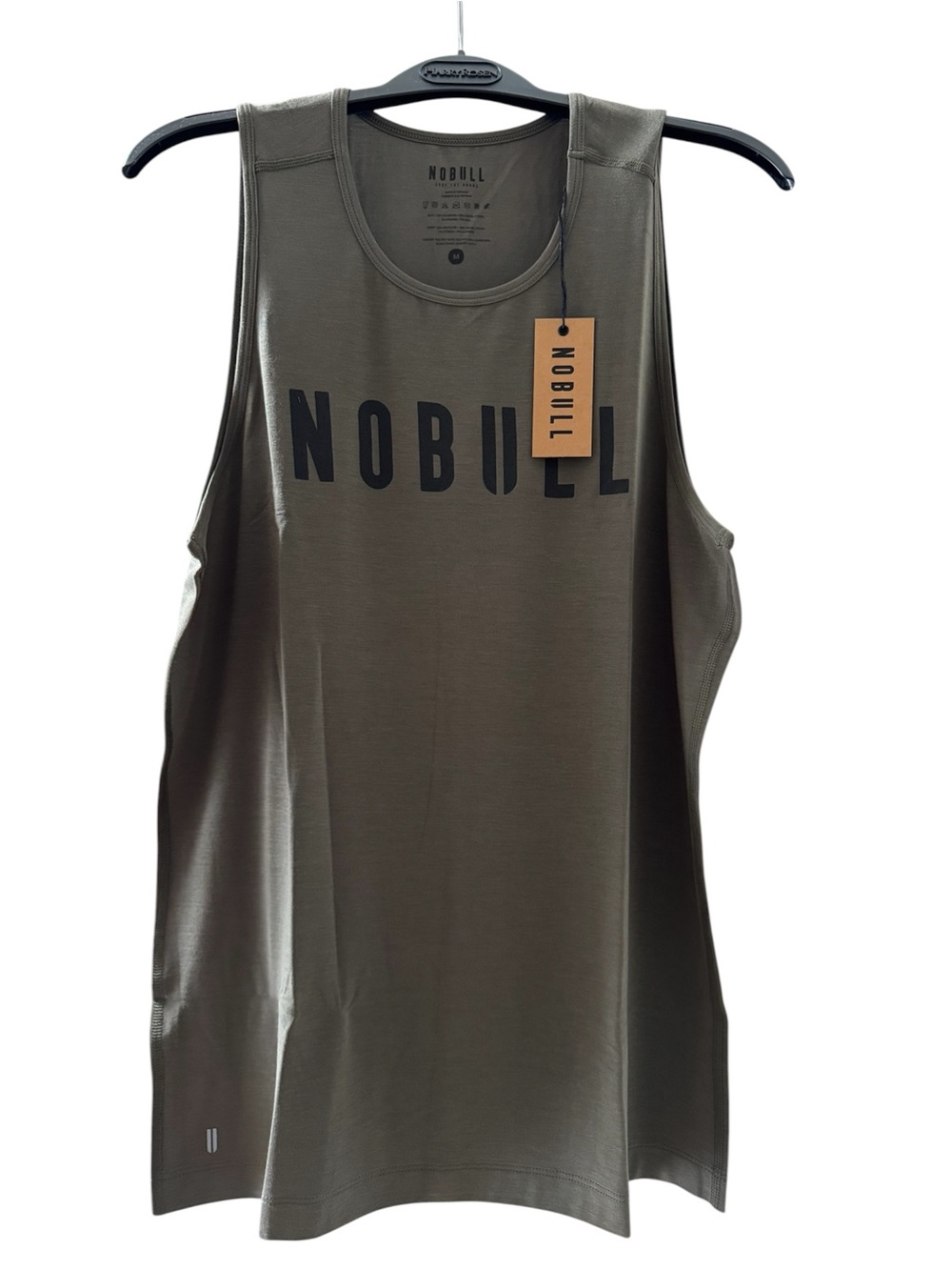 NOBULL Olive Green/Grey Logo Tank